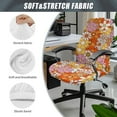 thumbnail image 5 of Xoenoiee 70S 80S Hippie Groovy Flower Print Office Chair Covers, Stretch Computer Chair Cover, Universal Boss Chair Covers Rotating Chair High Back Chair Slipcover for Home Office, Large, 5 of 6