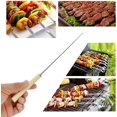 thumbnail image 5 of 1 Juego / 110 Piezas Brochetas De Barbacoa De Acero Inoxidable Brochetas Para Asar A La Parrilla Brochetas De Barbacoa Reutilizables Brochetas Redondas De Acero Inoxidable Cepillo De Aceite. Afortunado Sencillez, 5 of 5