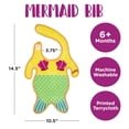 thumbnail image 2 of Babero GAMAGO de felpa con forma de sirena para bebés de 6 meses o más, unisex, 2 of 7