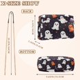 thumbnail image 4 of FORMRS Women Crossbody Purse with Chain Strap Vegan Leather Shoulder Handbag, White Halloween Ghosts, 4 of 7