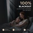 thumbnail image 3 of XUEYU Window Curtains Blackout, Back Tab Curtains 96 Inch, 100% Blackout Curtains Darkening Light Blocking Curtains for Living Room Bedroom Full Light Blocking Curtains 2 Panel Set,W52 x L96, Gray, 3 of 7