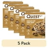 (5 pack) Quest Protein Bar, Chocolate Chip Cookie Dough Flavored, 21g Protein, Gluten Free, 4 Count