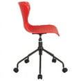 thumbnail image 2 of Contemporary Design Red Plastic Task Office Chair, 2 of 4