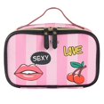 thumbnail image 1 of Bolsa de almacenamiento Love Care a rayas Bolsa de almacenamiento portátil Bolsa de almacenamiento portátil, hecha de PU, 1 of 5