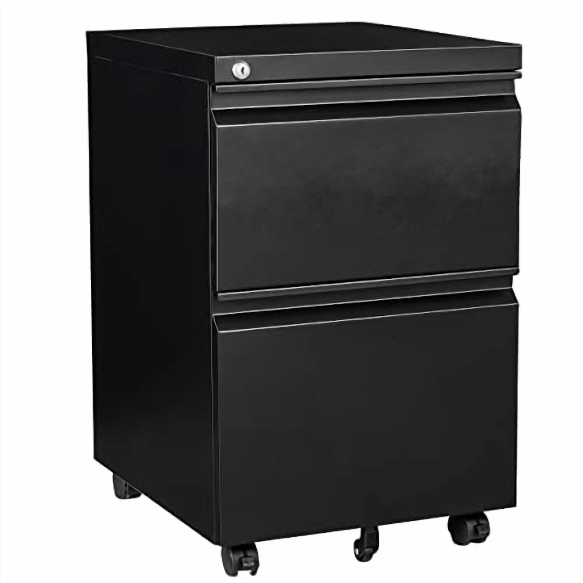 SISESOL 2-Drawer Mobile File Cabinet - Under Desk Storage with Lock, Metal Filing Cabinet for Legal/Letter/A4 Files, Slim Width