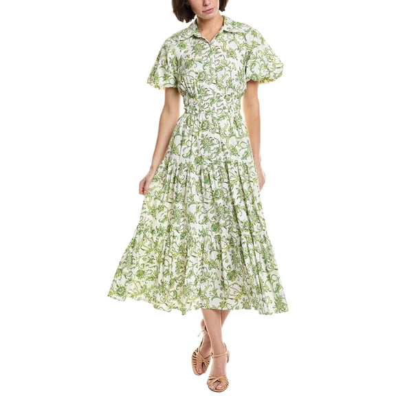 Cinq à Sept womens Paisley Maggio Dress, 2, Green