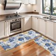 thumbnail image 3 of Kitchen Rugs Sets Of 2,Pioneer Flower Floral Print Pattern Anti Fatigue Kitchen Mat Rugs Non Slip Washable,Decorative Kitchen Floor Mats for Kitchen,Sink,Laundry,17"X47", 3 of 5