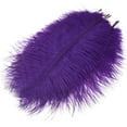 thumbnail image 6 of 10 Pack Natural Ostrich Feathers, 10-12 in (25-30 cm) Crafts DIY Plume Feather for Centerpieces Home Wedding Party Table Decoration - Purple, 6 of 7