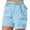 A-Light Blue729, variant on XIAOCHA Womens Multi Pocket Cargo Cargo Shorts Loose Fit Short Drawstring Waist Utility Shorts Breathable Rugged Outdoor Work Shorts