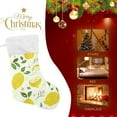 thumbnail image 6 of SKYSONIC Bright Summer Lemon Fruit Christmas Stockings Personalized Large Christmas Stocking Cute Snowflake Stockings 18 Inch Xmas Stocking for Xmas Decorations Xmas Gifts, 6 of 7