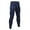 Navy, variant on Men’s Compression Pants Athletic Workout Leggings Running Tights Breathable Quick Dry Base Layer for Yoga Basketball White