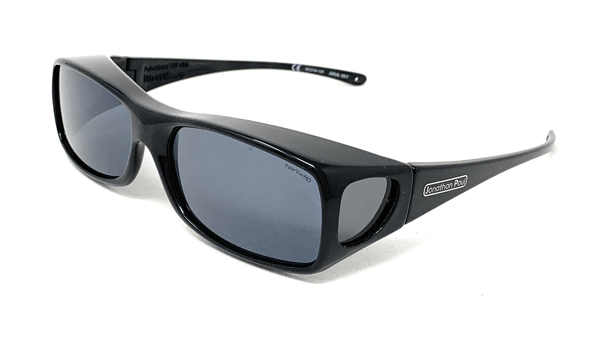 New JONATHAN PAUL Polarized Sunglasses Fit-overs Aria Midnight Black AA001 Large