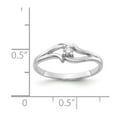 thumbnail image 3 of 14K White Gold Ring Band 1 to 6 mm (tapered) Mounting, Size 8, 3 of 3