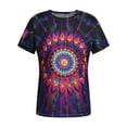 thumbnail image 3 of LilyLLL Womens Summer T Shirt Printed Short Sleeve Pullover Blouse Tops, 3 of 4