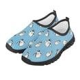 thumbnail image 2 of Psesaysky Penguins Pattern Casual Shoes for Little Girls Non-Slip Comfortable Durable Blue Loafers Size 11-15, 2 of 7