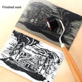 thumbnail image 2 of 1/3x Roller Rubber Brayer Stamping Rollers Ink Printmaking Printing Tool T3H9, 2 of 8