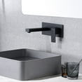thumbnail image 4 of Sumerain Matte Black Wall Mount Bathroom Sink Faucet, Rough-in Valve Included, 4 of 6