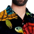 thumbnail image 5 of Turtle Seamless Men's Short Sleeve Casual Printed Button Down Beach Shirts Hawaiian Style Unisex Summer Shirt, 5 of 6