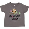 thumbnail image 3 of Inktastic My Memere Loves Me Grandchild Owl for Girl Girls Toddler T-Shirt, 3 of 5