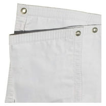 Canvas Tarp 4x4 ft White - 10 oz Water Resistant Cotton Canvas - Tarps Direct - Brass Grommets - Heavy Duty Cover