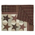 thumbnail image 2 of VHC Brands Primitive Classic Country Pillows & Throws - Abilene Star Red Quilted Throw, 2 of 2