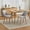 Gray, variant on TacleeKii Modern Upholstered Dining Chairs Set of 2, Curved Back, Wood Legs, 300 lb Weight Capacity, Beige