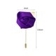 thumbnail image 2 of Ramilletes de rosa Unique Bargains con Alfileres para Hombres Ceremonia de Boda Morado oscuro, 2 of 5