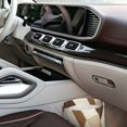 thumbnail image 7 of Round Car Trash Can 7×5.9in Waterproof, Durable, Not Easy To Fade, Easy To Install And Disassemble To Prevent Interior Pollution Tan Geometric Lines_1, 7 of 7