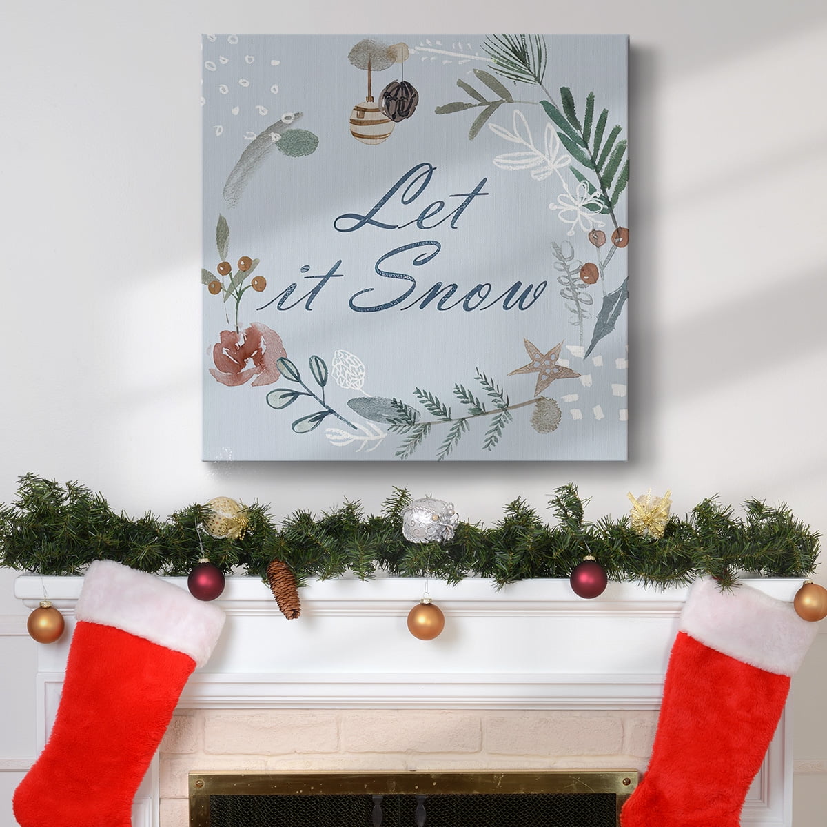 Snowy Christmas IV- Gallery Wrapped Canvas