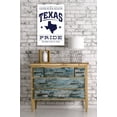 thumbnail image 3 of Texas State Pride, Blue on White (16x24 Giclee Gallery Art Print, Vivid Textured Wall Decor), 3 of 3