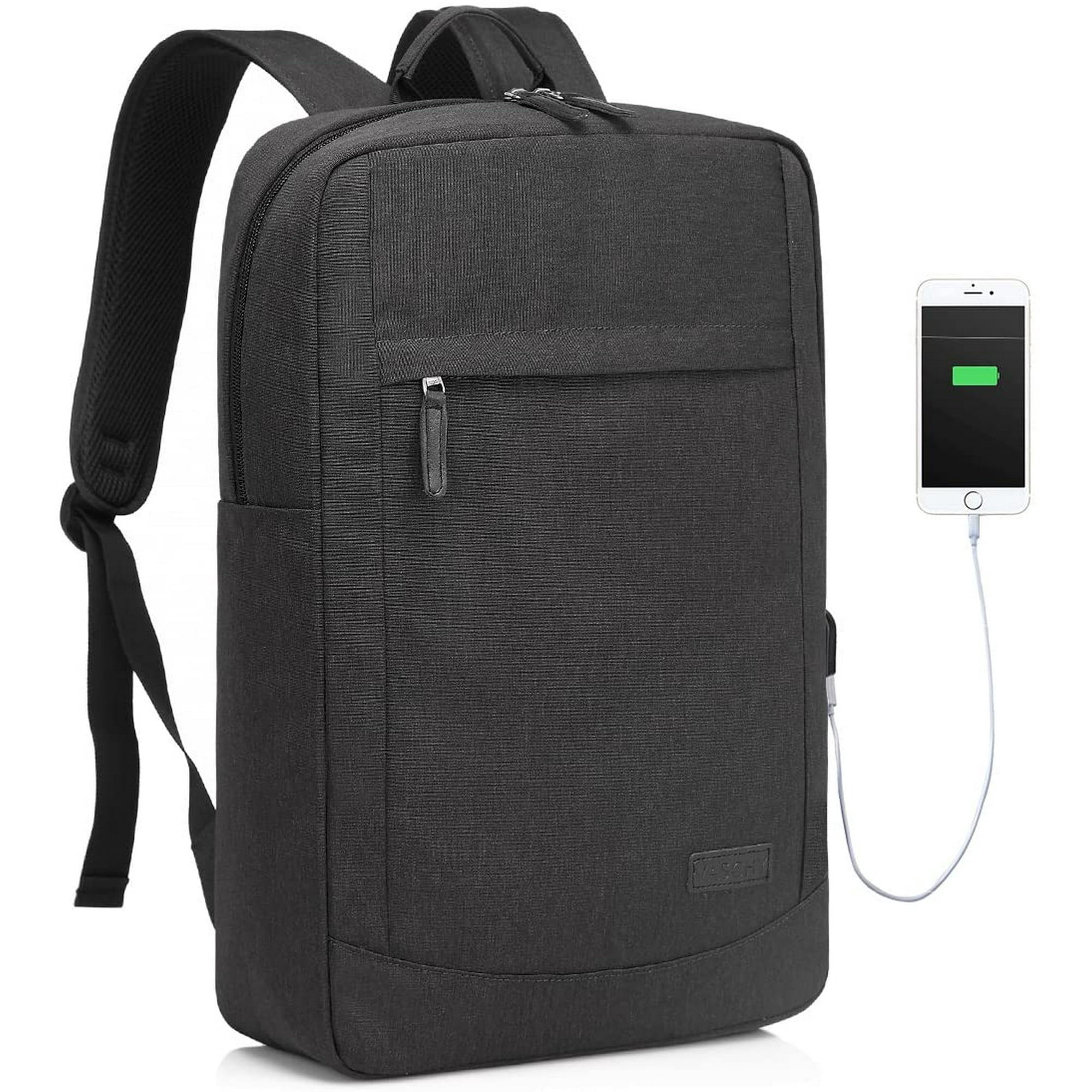 17 inch Laptop Backpack for Men with USB Port Lightweight Slim Business Backpack Walmart