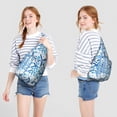 thumbnail image 4 of Summer Beach Sling Backpack - Mermaid & Seashell Design Crossbody Shoulder Bag, Fashionable Daypack, 4 of 4