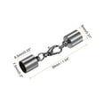thumbnail image 2 of 10uds Cordón Extremo Tapa 7.5mm ID Unique Bargains Negro para Bricolaje Pulseras Collares, 2 of 5