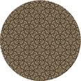 thumbnail image 1 of Ahgly Company Machine Washable Indoor Round Transitional Metallic Gold Area Rugs, 3' Round, 1 of 7