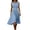 Light Blue, variant on DYTTDG Women's Crew Neck Midi Dress | sleeveless Cinched Waist A-Line Casual Swing Dress, Flowy Midi Length Day Dress