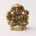 thumbnail image 3 of KridayKraft Metal Hanuman ji Statue Showpiece Figurines- Standard, Gold, 3 of 9