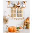 thumbnail image 2 of Valances for Windows Thanksgiving Dwarf Rod Pocket Cafe Window Treatments Valance Curtains for Kitchen Bathroom Laundry Basement Windows 56"x16", 2 of 6