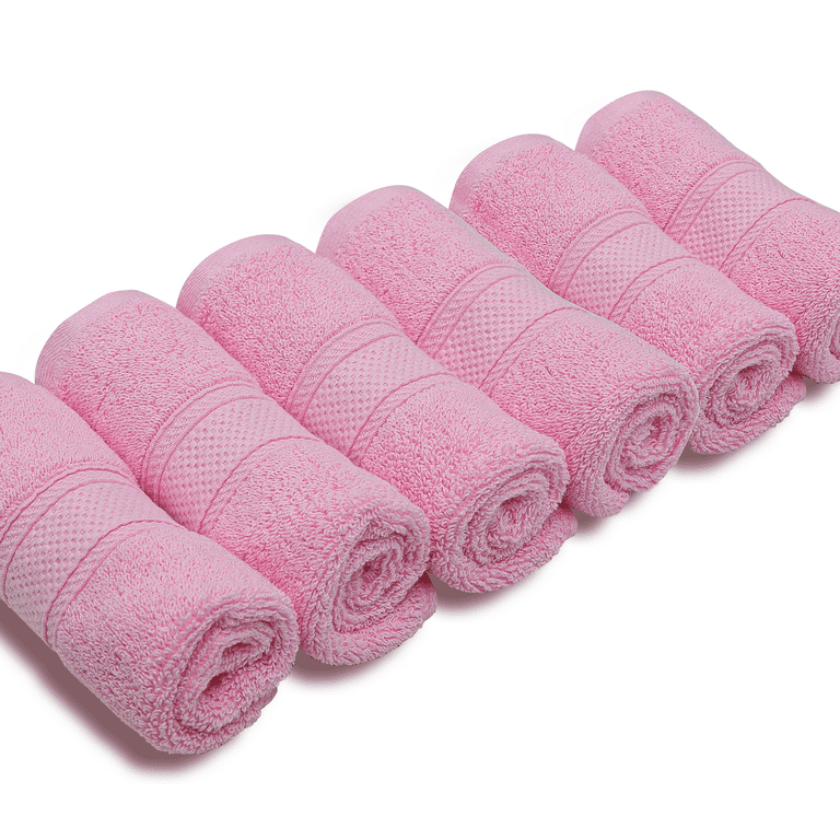 Pearl Linens Cotton Bath Towel Set of 6 for Bathroom, Small Bath Towels 20  X 40 in, Bulk Bath Towels Pack for Home, Hotel, Gym, Salon, Spa, Absorbent