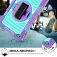 thumbnail image 7 of Dteck Kids Case for iPad mini 5/4 Case 7.9", iPad mini 5 Case, iPad mini 4 Case, 360 Rotating Hand Strap Stand Shoulder Strap Heavy Duty Drop Protection Rugged Case, Purple, 7 of 7