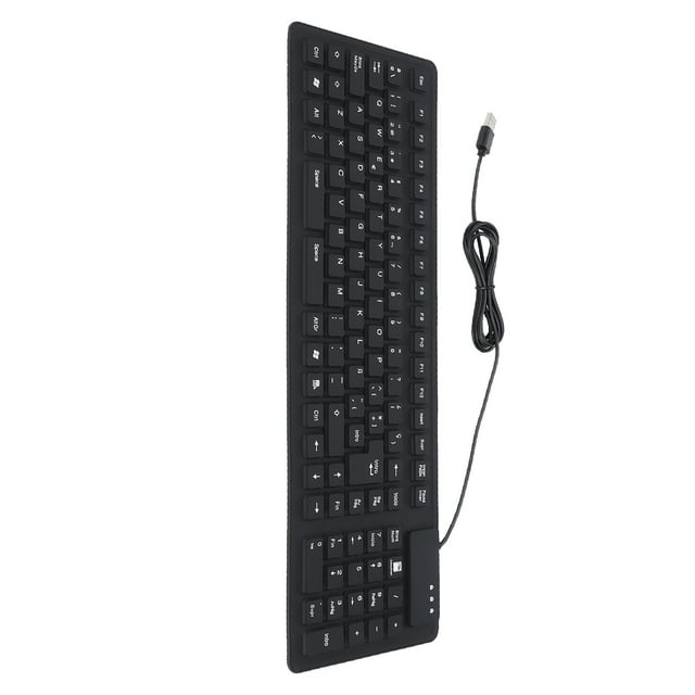 Teclado con cable teclado impermeable a prueba de polvo fácil de limpiar para el hogar para la oficina ANGGREK Otros