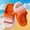 Orange, variant on YHAJDS Girls Ombre Slides Soft Sole Non Slip Breathable Outdoor Summer Slippers