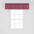 thumbnail image 2 of Ambesonne Botanical Valance Pack of 2, Flowers Branches Spring, 54"X12", Raspberry Eggplant, 2 of 2