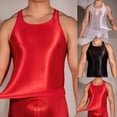thumbnail image 4 of Ana Men Oil Glossy Sleeveless Tank Top Vest Gym Sport Bodybuilding Yoga Crop Top, 4 of 9