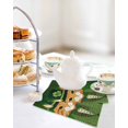 thumbnail image 4 of St. Patrick's Day Kitchen Dish Towels for Drying Dishes Set of 2, Cute Kitten Cats Shamrock Leaf Wood Green Waffle Weave Microfiber Hand Tea Bathroom Towels Quick Dry & Absorbent Towel 12x12, 4 of 7