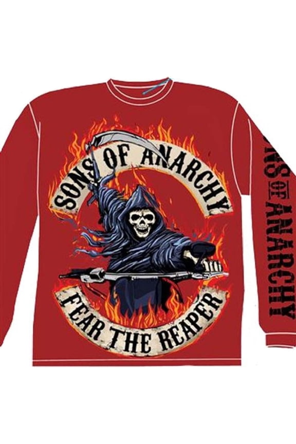 Sons of Anarchy 'Flaming Reaper' Long Sleeve T-Shirt
