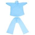 thumbnail image 1 of Imperméable Jetable Bleu pour Adultes avec Capuche pour Protection Poncho de Pluie d'Urgence Léger en Plastique Taille Unique, 1 of 8