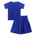 thumbnail image 2 of Xnihocha Boys Kids 2 Piece Active Performance Outfits Shorts Sleeve T-Shirts and Shorts Soccer Blue 26, 2 of 7