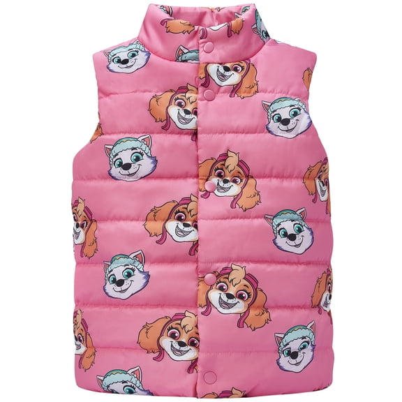 PAW Patrol Gilet, Skye And Everest Puffer Gilet 2T- 8