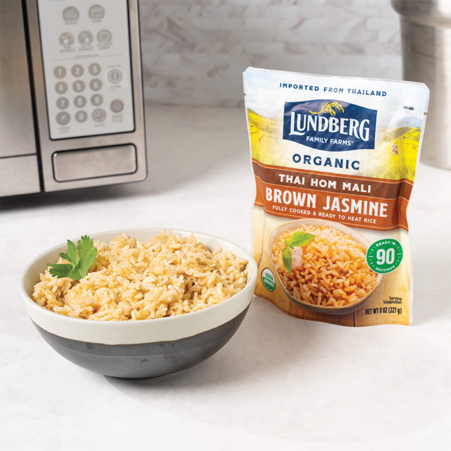 Lundberg Family Farms Organic Brown Thai Jasmine 90-Second Rice - 6 ct