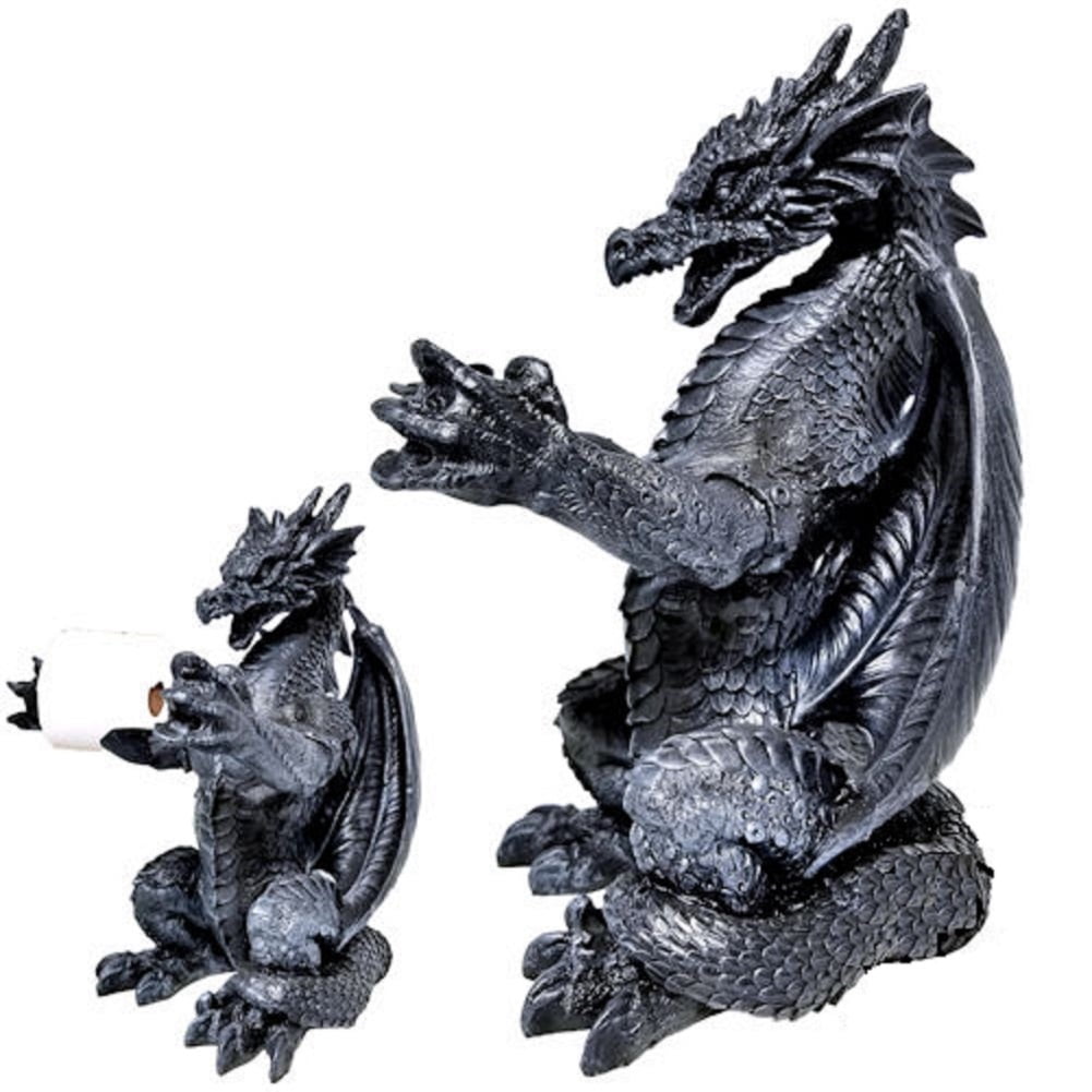Full Body Dragon Toilet Paper Holder Decoration New